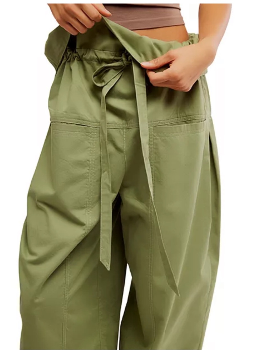 Free People Pull on Drawcord Fisherman Pants - Picture 5 of 7
